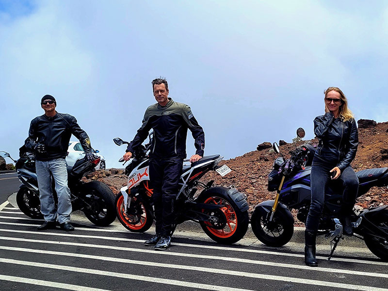 Motorcycle ride to Haleakala